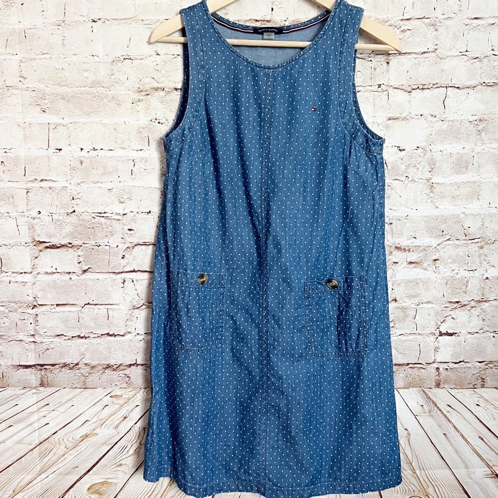 Tommy Hilfiger chambray sleeveless dress